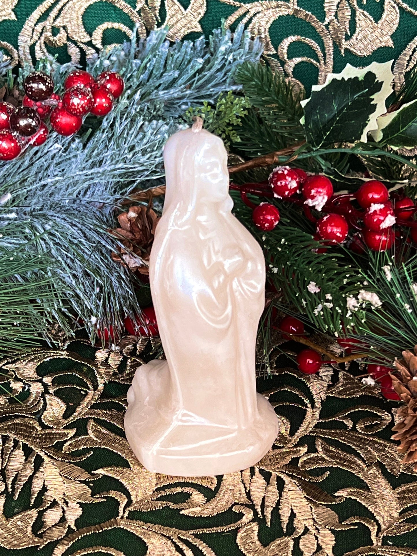 6” Praying Mary Candle + Blessings + Spirituality