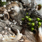 Santa Muerte Blanca Rosary + Blessed + Sterling Silver Plated Chain + Handcrafted + Rosario