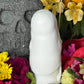 Santa Muerte Blanca Statue + Mictecacihuatl + Mictlantecihuatl + Traditionally Handcrafted from Mexican Clay + 1 of a Kind + Made in Mexico