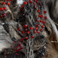Santa Muerte Roja Evil Eye Rosary + Love + Passion + Domination + Money + Sterling Silver Plated Chain + Handcrafted + Rosario