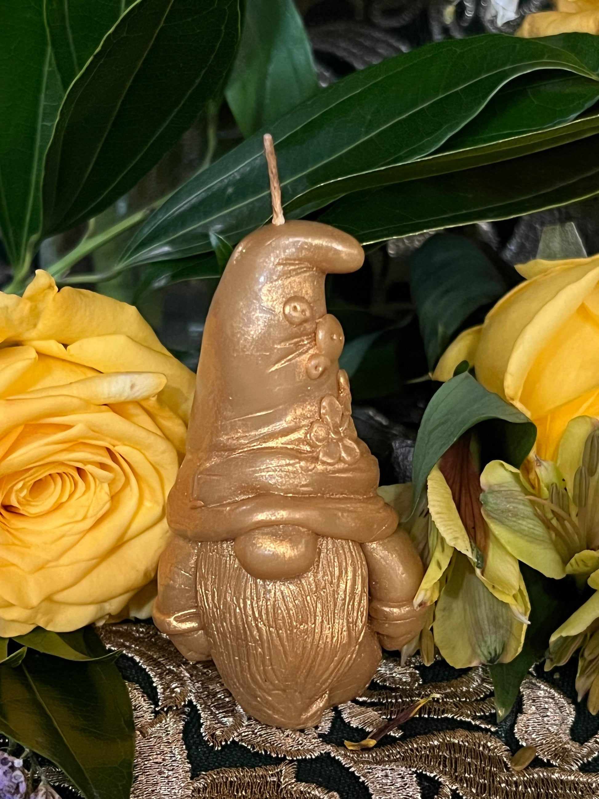 Gnome Candle + Duende + Spirits of the Land + Witch + Hand Poured