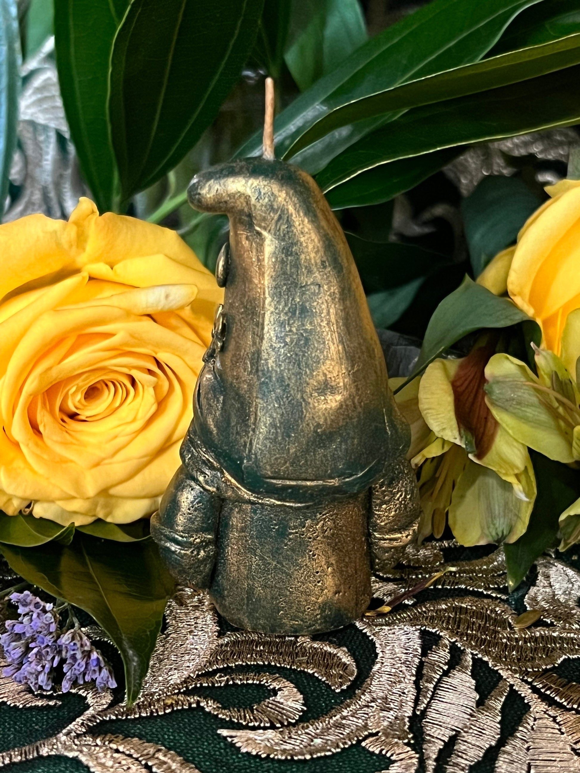 Gnome Candle + Duende + Spirits of the Land + Witch + Hand Poured