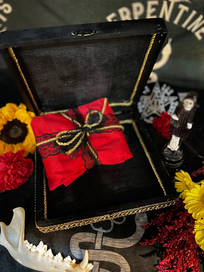 Santa Muerte Siete Colores Carga + All Purpose + Protection + Love + Money + Luck + Remove Negativity + Fixed Statue + Santisima Muerte