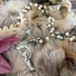 Santa Muerte Blanca Rosary with Bone Beads + Blessed + Sterling Silver Plated Chain + Handcrafted + Rosario