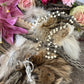 Santa Muerte Blanca Rosary with Bone Beads + Blessed + Sterling Silver Plated Chain + Handcrafted + Rosario