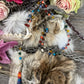 Santa Muerte Siete Colores Rosary + 7 Potencias + All-Purpose + Blessed + Gemstone + Sterling Silver Plated Chain + Handcrafted + Rosario
