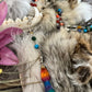 Santa Muerte Siete Colores Rosary + 7 Potencias + All-Purpose + Blessed + Gemstone + Sterling Silver Plated Chain + Handcrafted + Rosario