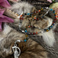 Santa Muerte Siete Colores Rosary de Hilo + Siete Potencias + All-Purpose + Love + Money + Luck + Blessed + Gemstone + Handcrafted + Rosario