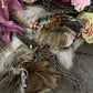 Santa Muerte Siete Colores Rosary de Hilo + Siete Potencias + All-Purpose + Love + Money + Luck + Blessed + Gemstone + Handcrafted + Rosario