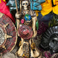Santa Muerte Azteca Statue + 24K Gold + Baptized + Fixed + Made in Mexico