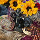 Santa Muerte Negra Imperial Statue + 6.5” + Baptized + Fixed + Made in Mexico