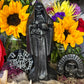 Santa Muerte Negra Candle + Protection + Binding + Reversing + 24K Gold
