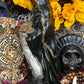 Santa Muerte Negra Abundance Statue + Baptized + Fixed + Made in Mexico