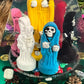 Santa Muerte Siete Colores Pyramid 4” + Fixed + Made in Mexico