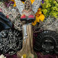 Santa Muerte Dorada + Gold + with Silver Wings Statue + Baptized + Fixed + Made in Mexico