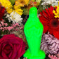 6” Neon Praying Mary Candle + Blessings + Spirituality + Glows under Blacklight