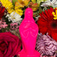 6” Neon Praying Mary Candle + Blessings + Spirituality + Glows under Blacklight