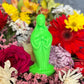 6” Neon Praying Mary Candle + Blessings + Spirituality + Glows under Blacklight
