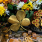Shamrock Candle + Luck + Money + Four Leaf Clover