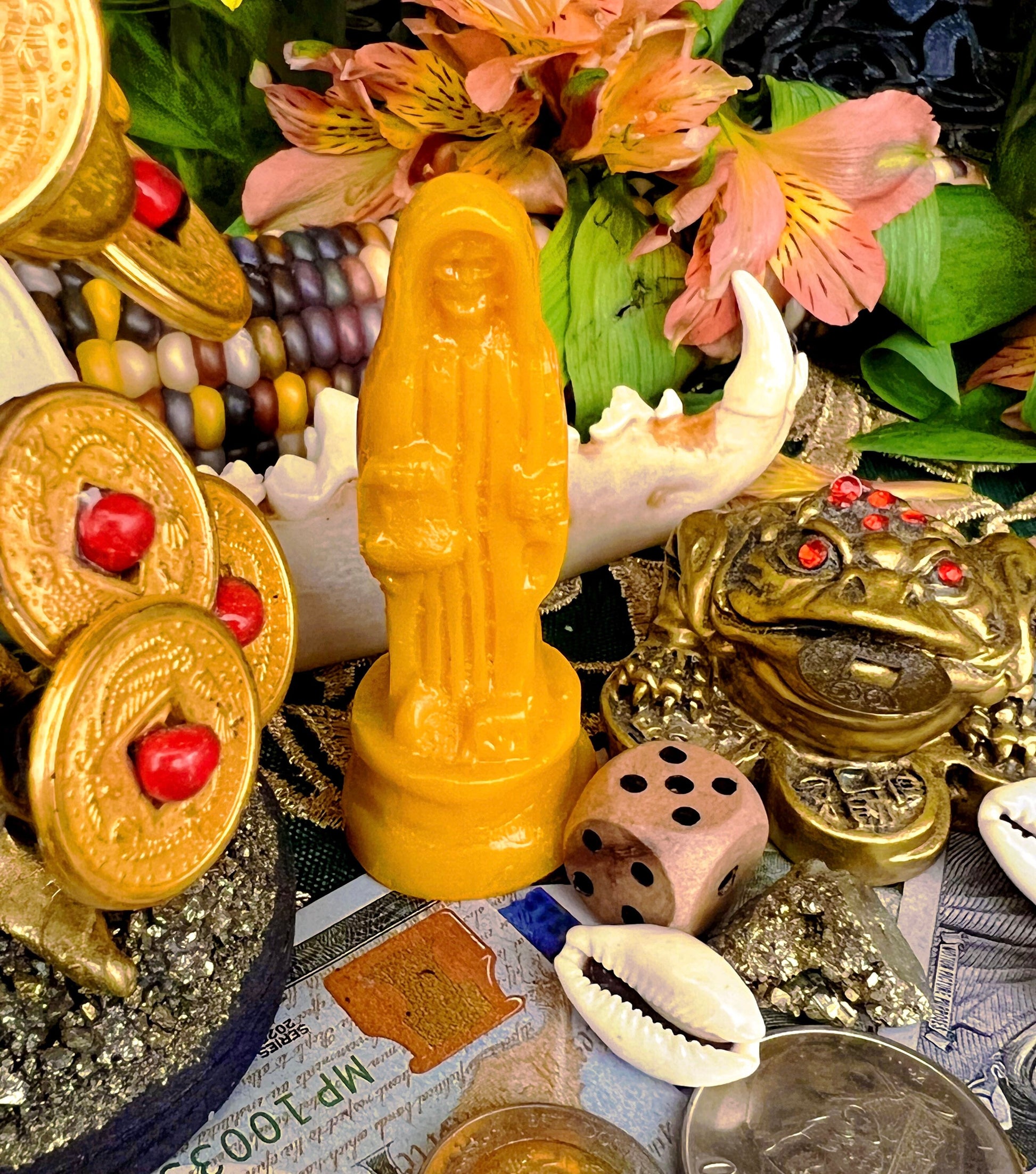 Santa Muerte Statuettes 3” + Blessed + Fixed + Made in Mexico
