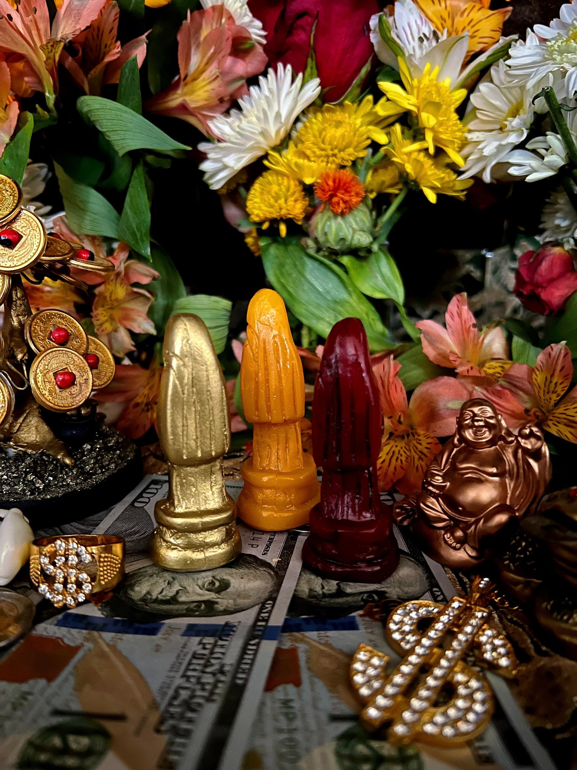Santa Muerte Statuettes 3” + Blessed + Fixed + Made in Mexico
