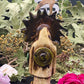Santa Muerte Azteca Statue + 24K Gold + Baptized + Fixed + Made in Mexico