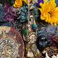 Santa Muerte Azteca Statue + 24K Gold + Baptized + Fixed + Made in Mexico