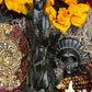 Santa Muerte Negra Abundance Statue + Baptized + Fixed + Made in Mexico