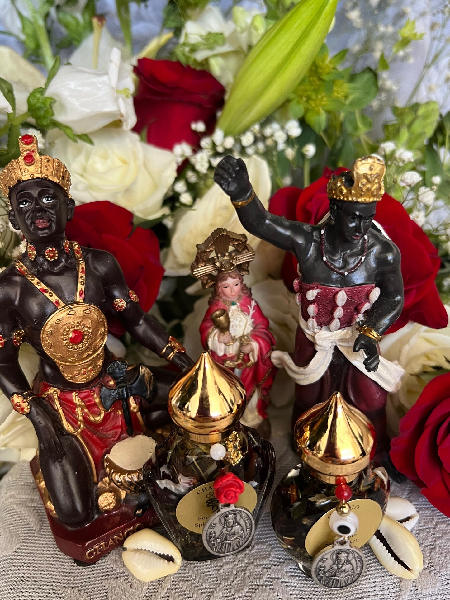 Chango Macho Oil + Protection + Prosperity + Shango + Saint Barbara + 24K Gold + Sango + Xango