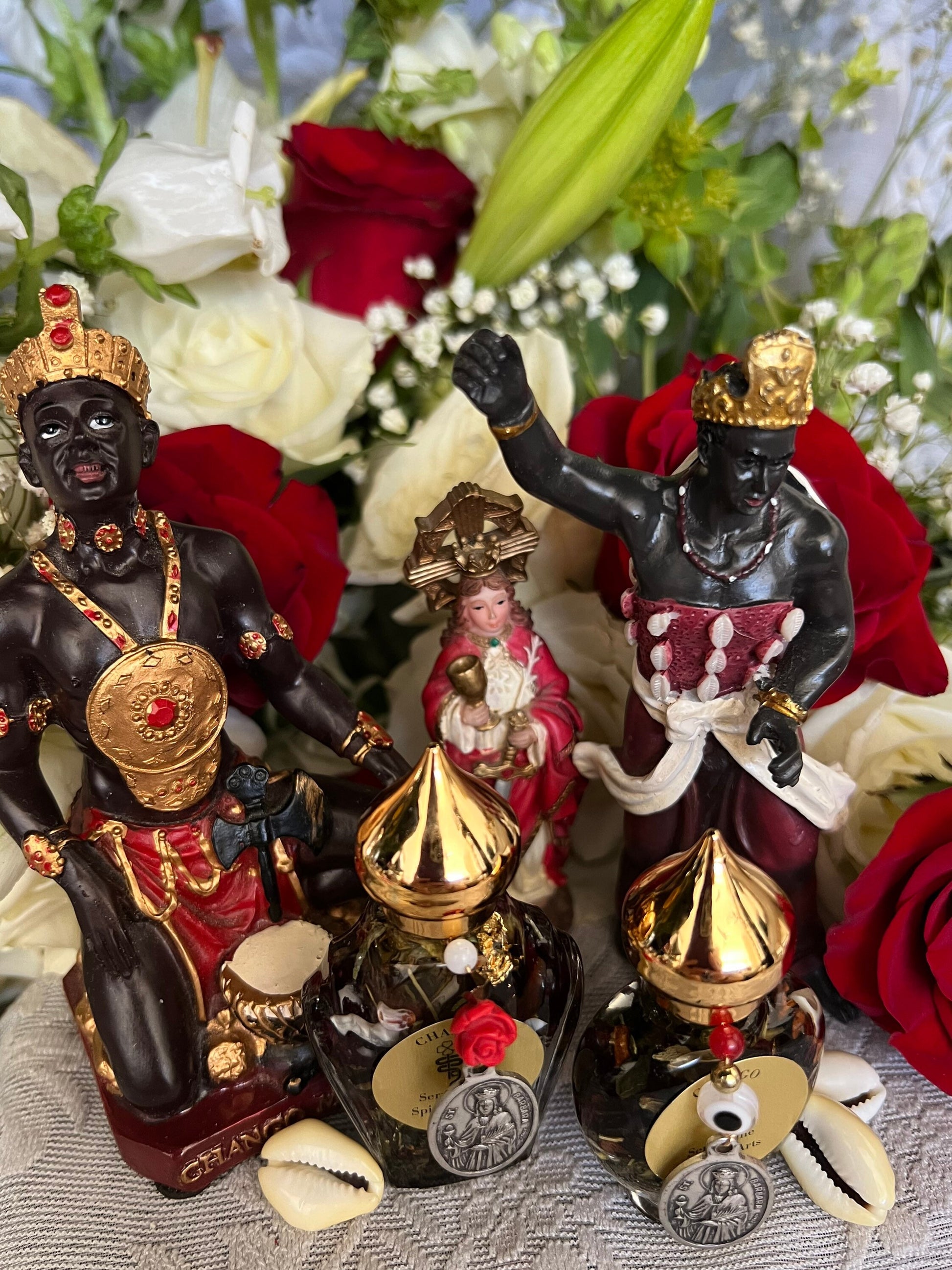 Chango Macho Oil + Protection + Prosperity + Shango + Saint Barbara + 24K Gold + Sango + Xango