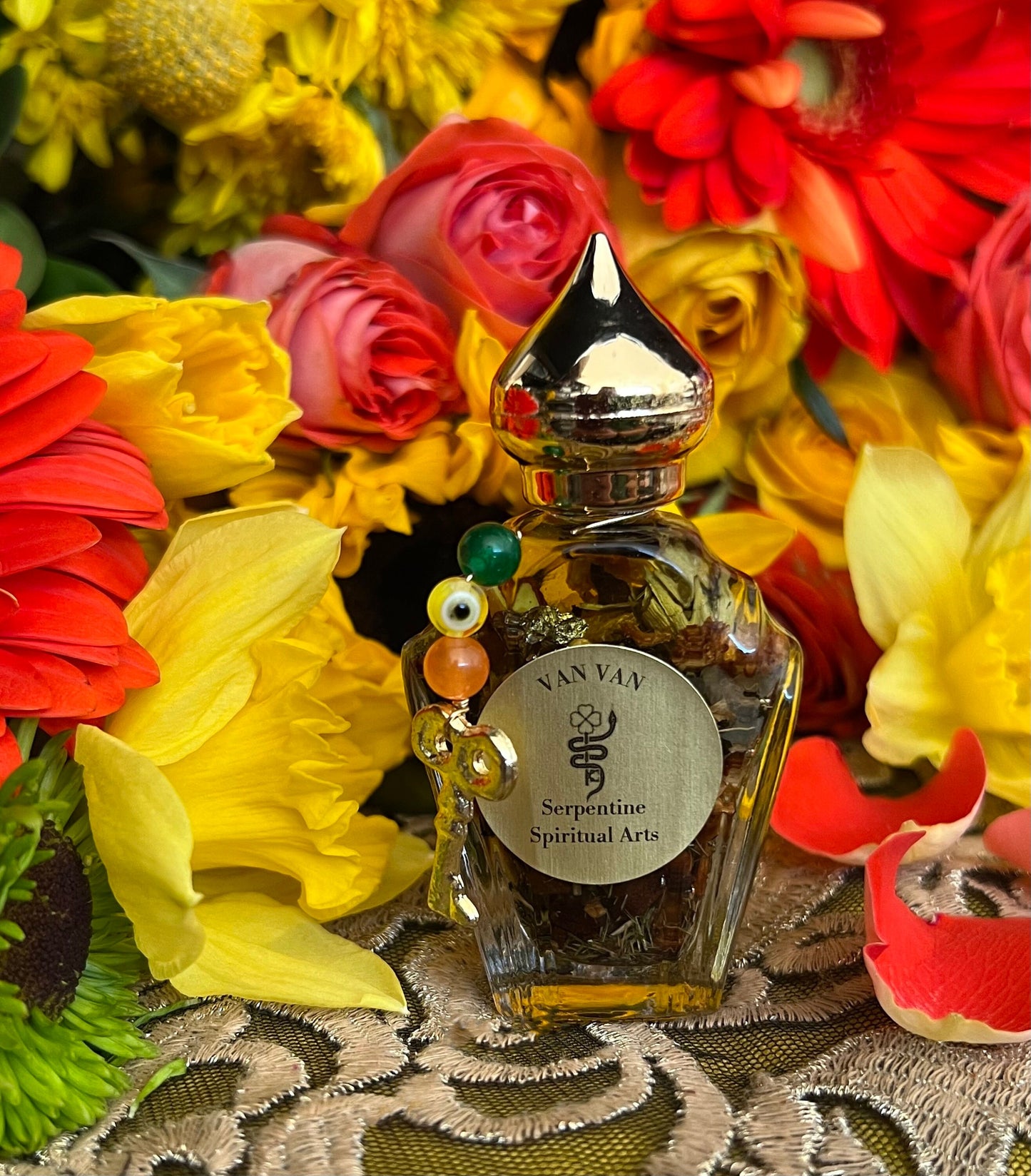 Van Van Oil + Luck + Money + Love + 24K Gold + Multi-Purpose Oil + Traditional New Orleans Conjure + Mercury Retrograde