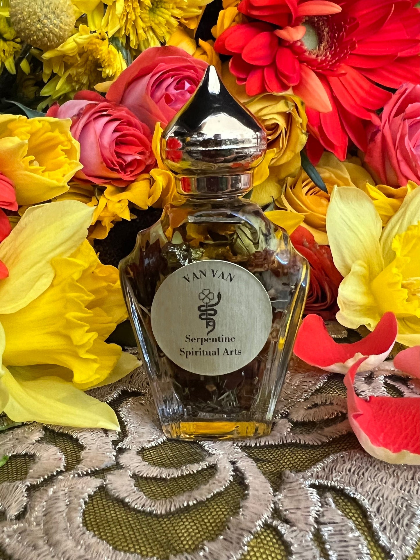 Van Van Oil + Luck + Money + Love + 24K Gold + Multi-Purpose Oil + Traditional New Orleans Conjure + Mercury Retrograde