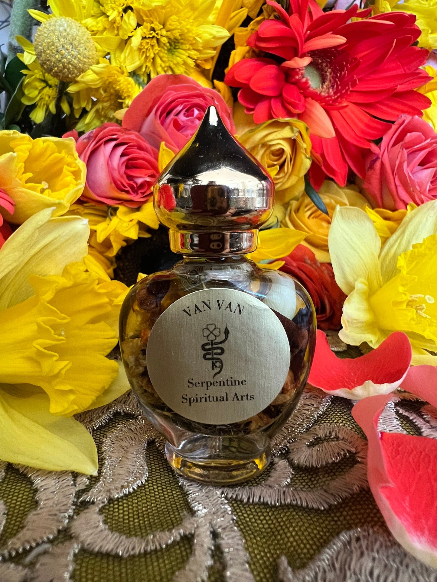 Van Van Oil + Luck + Money + Love + 24K Gold + Multi-Purpose Oil + Traditional New Orleans Conjure + Mercury Retrograde