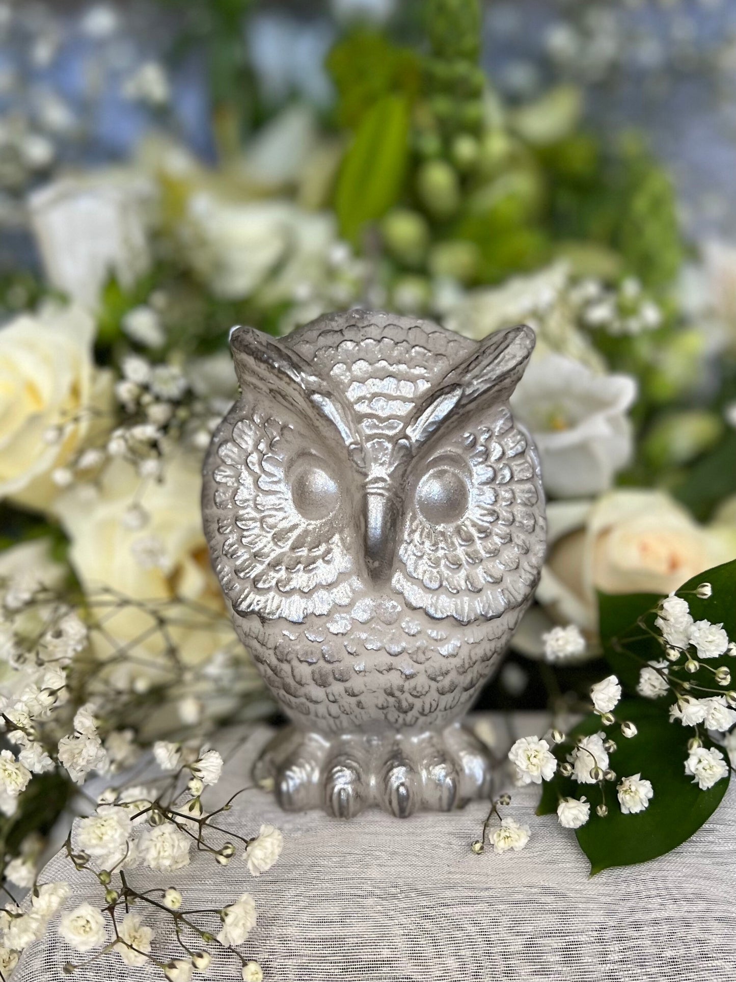 Owl Candle + Sante Muerte + Hecate + Wisdom + Passing Exams