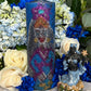 Yemaya Handa-Carved Candle + Family Protection + Orisha + Santeria + Ifa + Yoruba + Lukumi + Santerismo