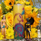 Oshun Hand-Carved Candle + 24K Gold + Ochun + Orisha + Santeria + Ifa + Yoruba + Lukumi + Santerismo