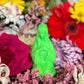 4” Neon Praying Mary Candle + Blessings + Spirituality + Glows under Blacklight