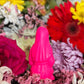 4” Neon Praying Mary Candle + Blessings + Spirituality + Glows under Blacklight
