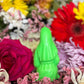 4” Neon Praying Mary Candle + Blessings + Spirituality + Glows under Blacklight