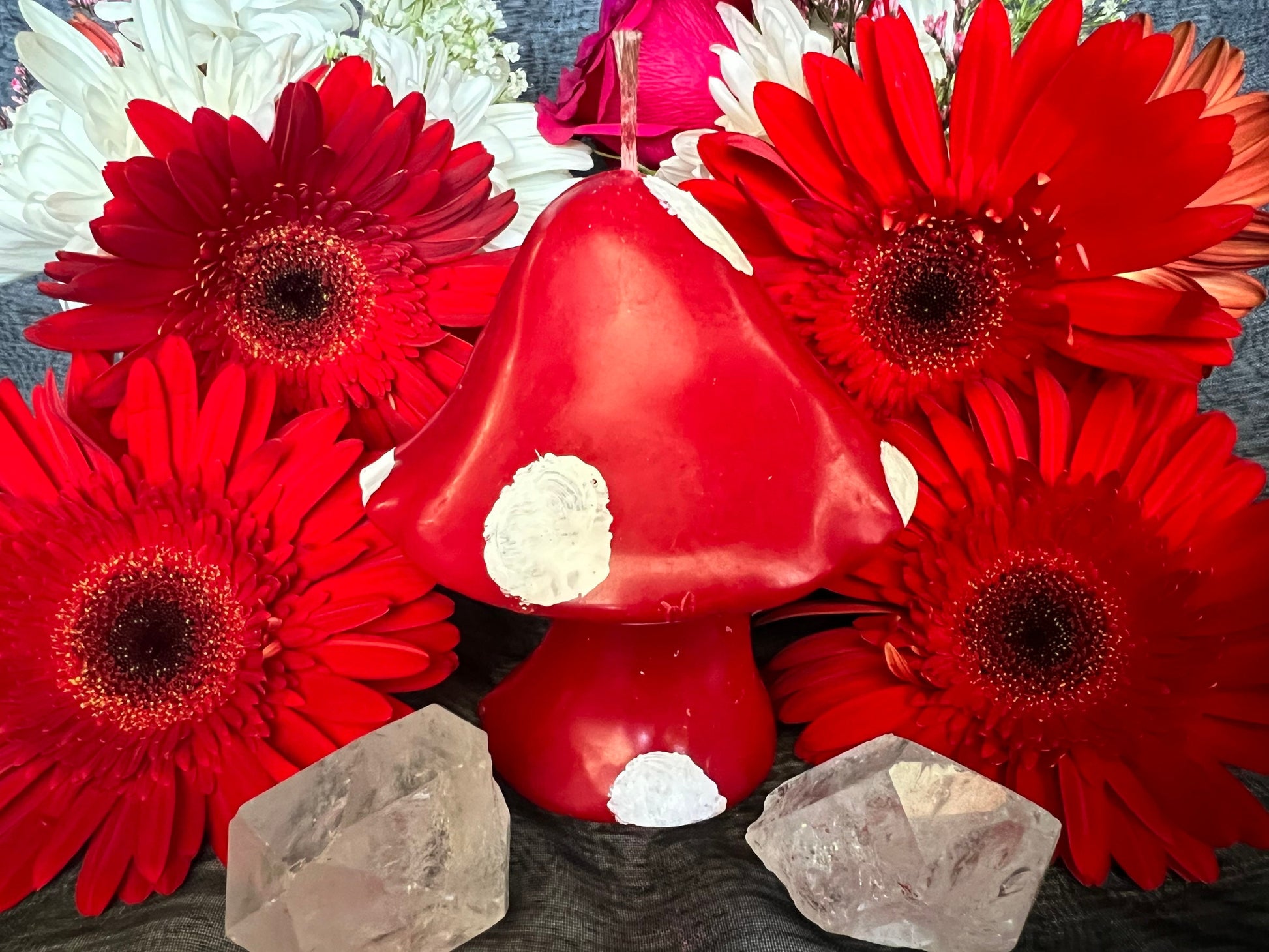Mushroom Candle + Fairy + Faery + Fae