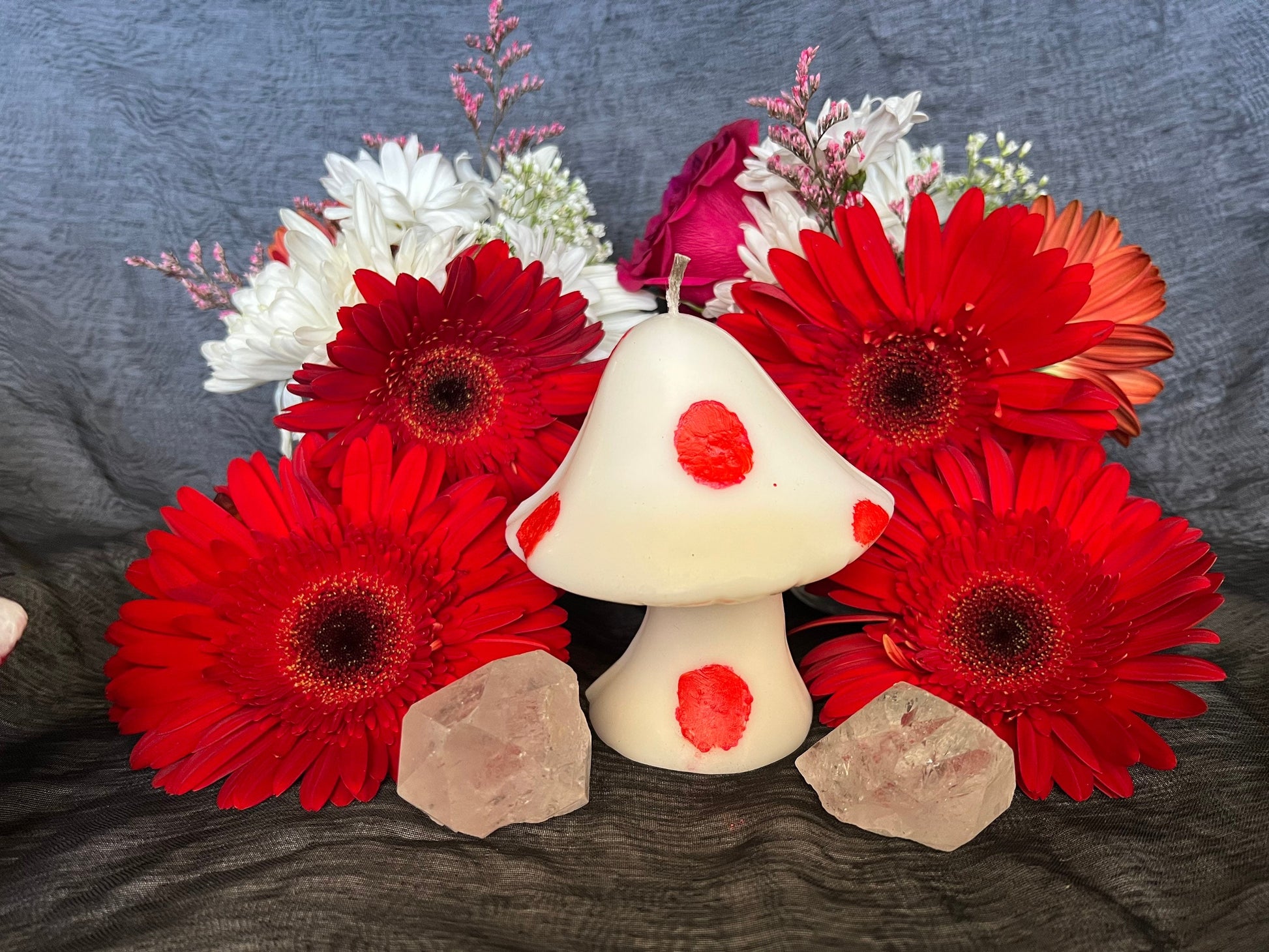 Mushroom Candle + Fairy + Faery + Fae