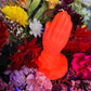 Large Neon Praying Hands Candle + Glows under Blacklight
