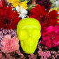 Neon Loadable Skull Candle + Influence Thoughts + Hoodoo + Voodoo + Conjure + Glows under Blacklight