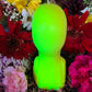 Neon Skull & Crossbones Candle + Glows under Blacklight