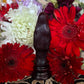 Santa Muerte Negra Reversing or Bleeding Figure Candle + Blessed + Reversing + Overcome Enemies