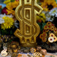 Big Dollar Sign Candle + Money Drawing + 8”