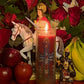 Chango Macho Protection & Abundance Hand-Carved Candle + Shango + Saint Barbara + 24K Gold + Sango + Xango