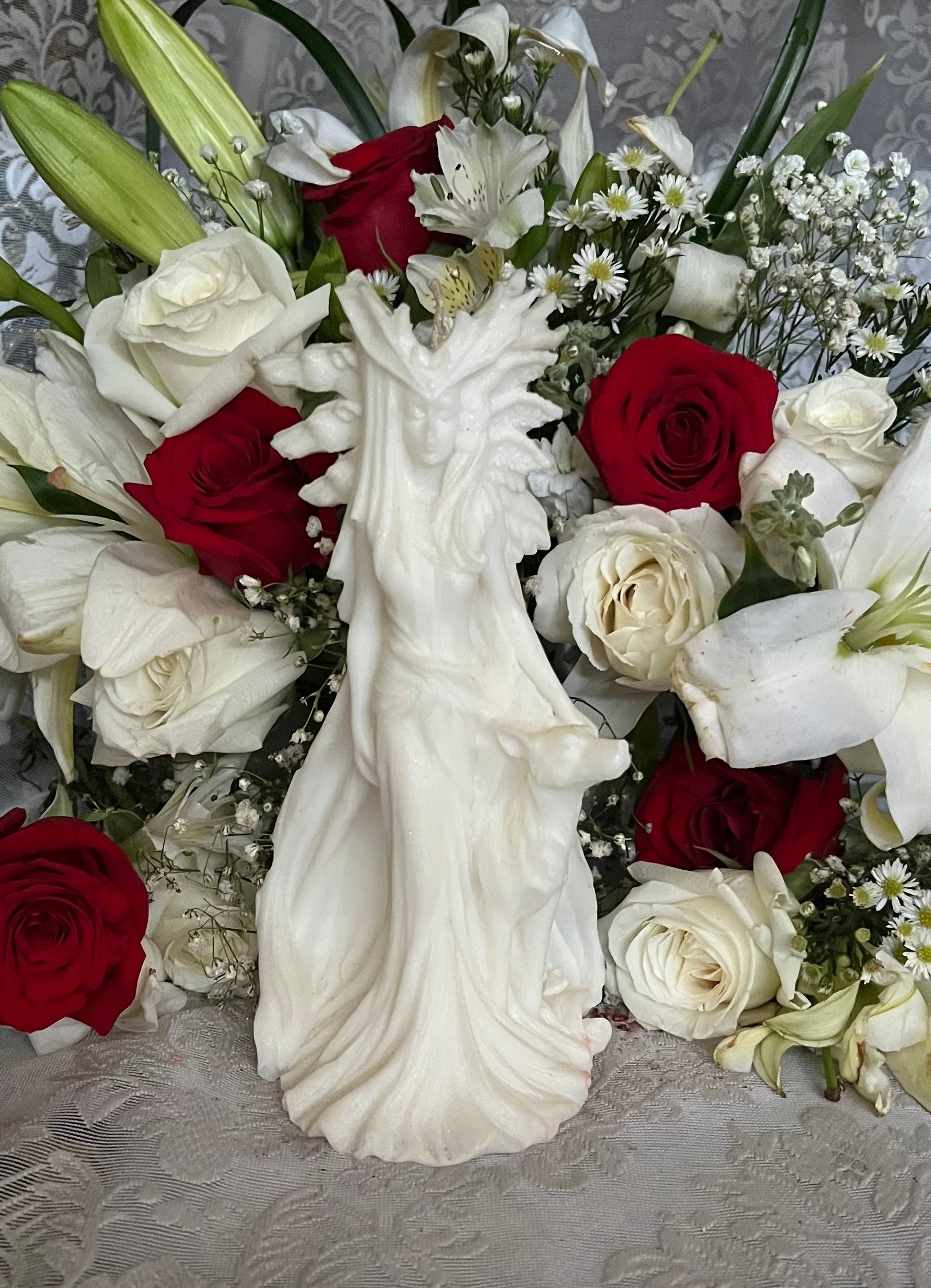 White Hecate Candle + Greek + Hekate + Wicca + Witch