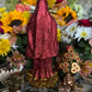 Santa Muerte Roja Figure Candle + Love + Passion + Domination + Money + 24K Gold + Baptized + Blessed + Fixed