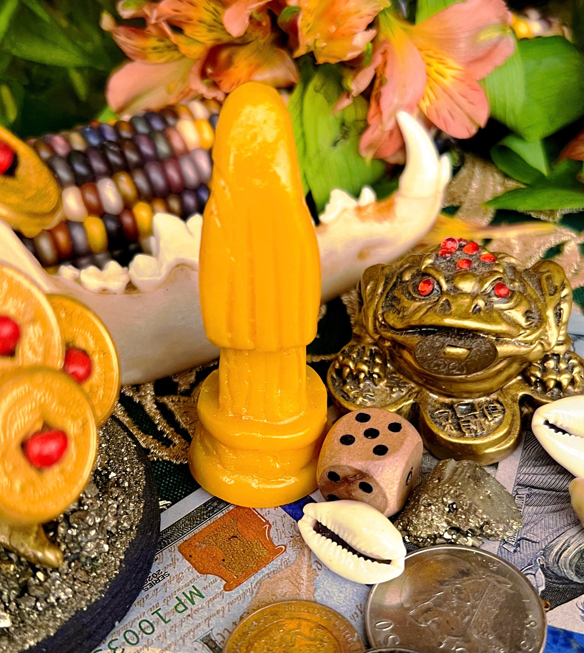 Santa Muerte Statuettes 3” + Blessed + Fixed + Made in Mexico